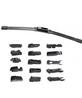 Multi-Fit Wiper Blade Boneless Soft Wiper Blades With Up To 16 Changeable Adaptors Can Fit For 99% Cars