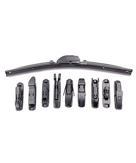 Premium Multifunction Wiper Boneless Soft Wiper Blades With 16 Changeable Adaptors Fit For 99% Cars 