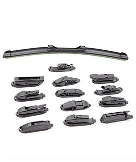 Hot Sale Multifunction Boneless Wiper Blade Soft Wiper Blades With Changeable Adaptors Fit For 99% Cars 
